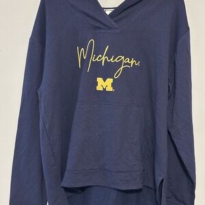 NWOT Michigan Wolverines Navy and Yellow Hoodie